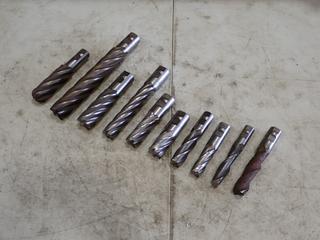 Qty Of (10) Assorted 1in - 1 1/2in End Milling Bits