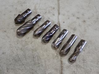 Qty Of (7) Assorted Size End Milling Bits