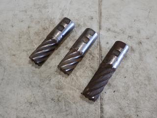 Qty Of (3) Assorted Size End Milling Bits