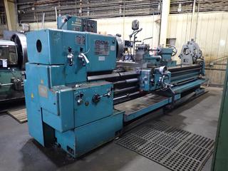 TOS Trencin SN71C 220V 3-Phase Universal Center Lathe w/ 3in Bore, 12ft Bed Length, Newall B60 Digital Readout, Bison 15 1/2in 4-Jaw Chuck, 6in And 10in Steady Rest. SN 077130960222 *Note: Buyer Responsible For Power Disconnect And Removal* **For Your Convenience Quote Available From Rusty's Equipment For Power Disconnect, Fluids Drained, Rigging(If Required) And Loaded On Your Transport for a Cost $1,400**