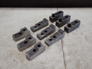 Qty Of (3) 4 1/4in X 1 5/8in X 1 5/8in , (3) 5in X 1 9/16in X 1 9/16in And (3) 4 3/4in X 1 1/2in X 1 1/2in Jaws