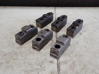 Qty Of (3) 5 1/2in X 1 5/8in X 2 1/4in And (3) 5 1/4in X 1 5/8in X 2 1/2in Jaws