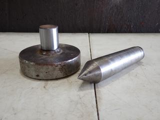 Bull Nose Pipe Lathe Center w/ Taper Dead Center Tool