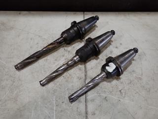 (2) Kennametal And (1) Valenite CAT50 Tool Holders