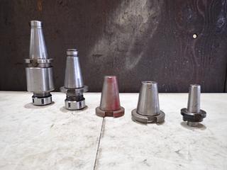(1) GS Tools And (1) KAR Collet Chuck CAT50 Tool Holders c/w (2) CAT50 Tool Holders