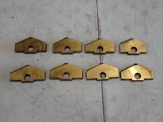 Qty Of 3 1/2in FHP, 3 1/4in FHP, (1) 3in, (1) 3 3/4in And (1) 3 9/16 Spade Inserts