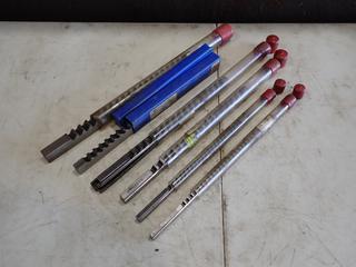 (1) 1/4in, (1) 5/16in, (1) 7/16in, (1) 1/2in, (1) 9/16in And (1) 3/4in Dumont And Hassay Savage Keyway Broaches