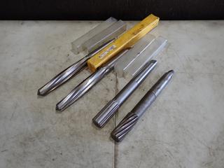 (2) 1 5/16in Flute Reamers c/w (2) 1 3/8in Taper Reamers