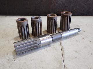 Shell Holder c/w 2in Shell Reamer And  (4) Shell Reamers