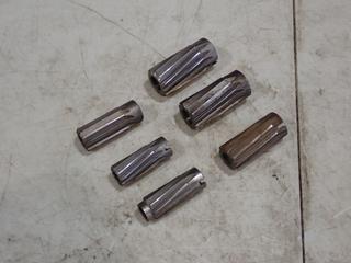 Shell Holder w/ 1 5/16in Shell Reamer And (6) 1in - 1 3/8in Shell Reamers