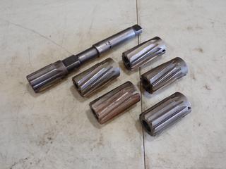 Shell Holder w/ 1 5/8in And (5) 1 3/4in - 2in Shell Reamers