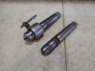 Drill Chuck Arbor w/ 1/8in - 3/4in Drill Chuck And Tool Holder w/ Keyless Drill Chuck