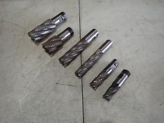 Qty Of (5) 1in - 1 1/4in Corn Roughing End Mill Cutter Bits