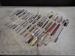 Qty Of Assorted 1/4in - 7/8in End Mill Cutters, Ball Nose Bits, Reamers And Shell Reamers
