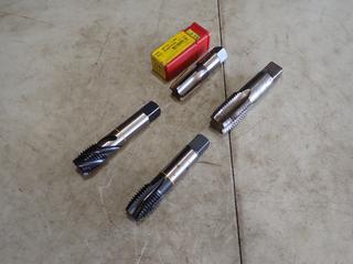 (2) 1 1/4in Spiral Flute Taps, 1in Straight Flute Tap And 1 1/2in Tap*