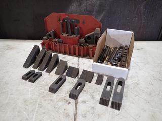 Qty Of Assorted Clamping Bits And Stepping Blocks w/ Bolts