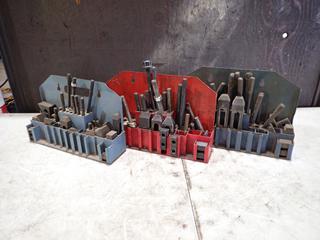 Qty Of Assorted Drill Clamping Bits And Stepping Blocks w/ Bolts