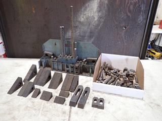 Qty Of Assorted Drill Clamping Bits And Stepping Blocks w/ Bolts