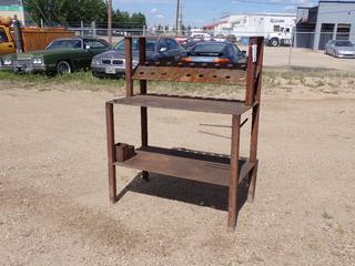 45in X 24in X 57in Steel Shop Table