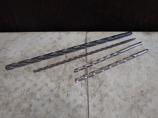 Qty Of 1in, 3/4in, 1/2in And 5/8in High Speed Steel Taper Shank Drill Bits