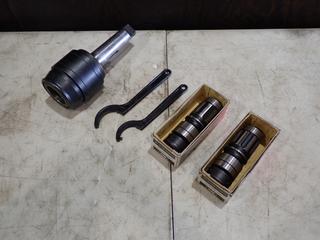 BIG Type TD-52 Drilling Tapper Quick Change Attachment c/w (1) Daishowa Selki T52-AU 1 1/4in And (1) 1 1/8in Collet Or Tool Holder