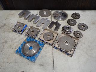 Qty Of 4in, 5in, 6in Tooth Side Cutters c/w Qty Of Shims