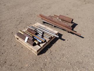 Qty Of Assorted Approx. 4in - 28in Square Tubing And Solid Shafts