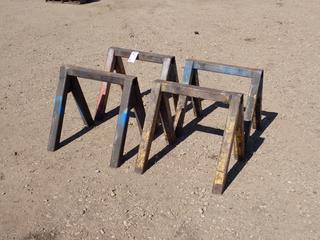 Qty Of (4) 2ft X 22in X 23in Pipe Stands
