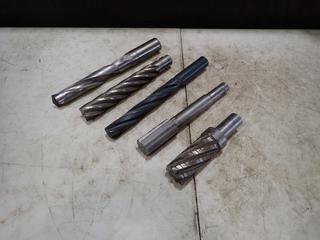 (1) 1.32 Taper Shank Drill Bit, 1 1/4in 4-Flute Drill Bit, 40mm Reamer Bit, 1 1/2in Spiral Flute Shank Reamer And Annular Cutter