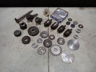 Qty Of Side Milling Cutters c/w Holders