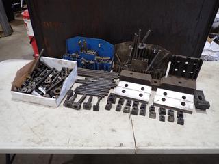 Qty Of Threaded Rod, Nuts, Washers, Step Block, T-Slot Nuts And Assorted Supplies