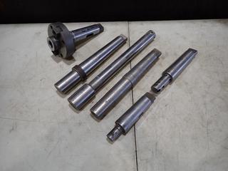 Qty Of (3) Taper Shanks, (1) JIB Adaptor, (1) Toggle Pin And Face Mill Adaptor