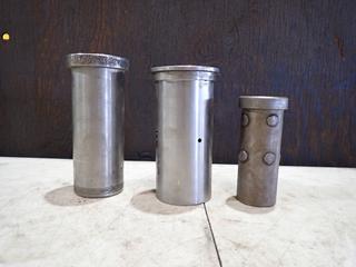 (1) 7 3/8in(H) X 85mm(OD) X 26mm Keyway, (1) 8in(H) X 3in(OD) X 3/4in Keyway And (1) 6in(H) X 2 1/8in(OD) X 3/4in Keyway Broach Bushings