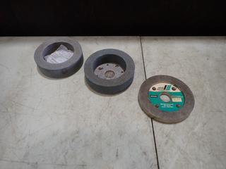 (2) Unused Grinding Wheels And (1) Unused Norton Diamond Wheels