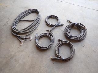 Qty Of Assorted Ground And Welding Cables