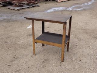 36in X 26in X 36in Steel Shop Table 