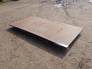 Qty Of (3) Pieces Of 8ft X 4ft Checkered Plate Steel Sheeting
