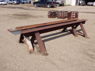 (2) 11ft X 3ft X 27in Steel Assembly Stands