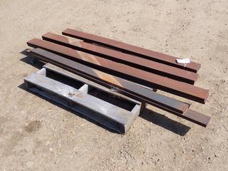 Qty Of (3) 80in, (1) 67in, (1) 69in And (1) 72in X 4 1/2in Steel Bar