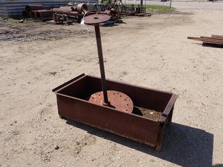 53in X 28in X 16in Steel Crate w/ Contents