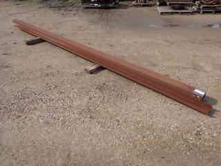 20ft X 2in X 6in Structural Steel Beam And (1) 256in X 4in X 8in Square Steel Tube