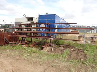 12ft X 6ft X 90in Cantilever Storage Rack c/w Approx. 64in - 20ft Pipe, Square Tubing, Flat Plate And Solid Square Tubing