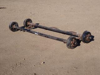 (2) 2010 Lippert Components Inc Trailer Axles w/ 3500GAWR And Springs. SN 045-001339614
