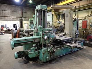 1963 WMW Union BF80 220/380V 3-Phase Horizontal Boring Machine w/ 80mm Spindle, 44 1/2in X 35 1/2in Table, 20in Working Face And Newall Topaz Digital Readout. SN 21589 *Note: Only 1 Axis Working On Readout, Buyer Responsible For Power Disconnect And Removal* **For Your Convenience Quote Available From Rusty's Equipment For Power Disconnect, Fluids Drained, Rigging(If Required) And Loaded On Your Transport for a Cost $1,050 Additional Dimensional Tear Down Not Included**