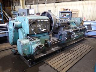 Swift Model 12V6 400/440V 3-Phase HD Gap Bed Lathe w/ 6ft Table, 12in Sling, 32in 4-Jaw Chuck And 3 1/2in Bore. SN 13760 *Note: Buyer Responsible For Power Disconnect And Removal* **For Your Convenience Quote Available From Rusty's Equipment For Power Disconnect, Fluids Drained, Rigging(If Required) And Loaded On Your Transport for a Cost $1,400**
