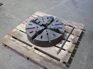 24in 4-Jaw Chuck w/ 5in Bore