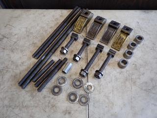 Qty Of (4) James Morton Rite Hite Clamps c/w Qty Of Ready Rods And T-Nuts