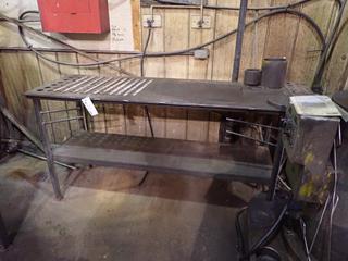 69in X 24in X 36in Steel Shop Table