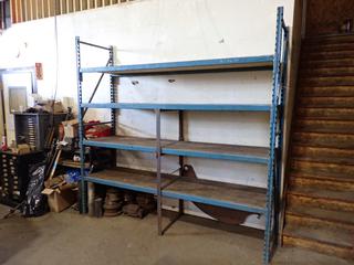 8ft X 2ft X 8ft 4-Tier Metal Shelving Unit
