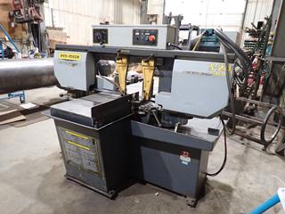 Hyd-Mech S-20 Series II 240V 3-Phase Horizontal Bandsaw w/ Qty Of Bandsaw Blades And (2) 16in X 15in X 35in Roller Stands. SN 60405973 *Note: Buyer Responsible For Removal*